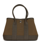 Hermes Garden Party Neo 23 Vert Olive Toile Officier Canvas and Vert Loden Negonda Palladium Hardware - Thumbnail View 4