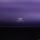 Hermes Kelly Pochette Purple Swift Palladium Hardware - Thumbnail View 7