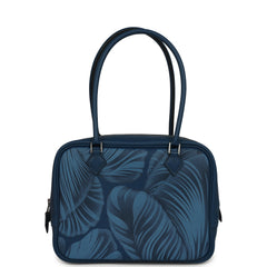 Hermes "Tulipomanie" Mini Plume 21 Bag Deep Bleu Swift Palladium Hardware