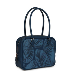 Hermes "Tulipomanie" Mini Plume 21 Bag Deep Bleu Swift Palladium Hardware