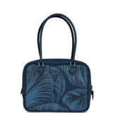 Hermes "Tulipomanie" Mini Plume 21 Bag Deep Bleu Swift Palladium Hardware - Thumbnail View 4
