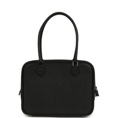 Hermes Mini Plume 21 Bag Black Chevre Palladium Hardware