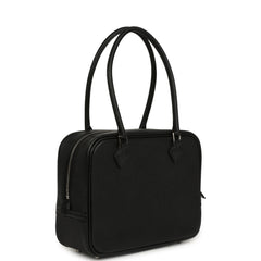 Hermes Mini Plume 21 Bag Black Chevre Palladium Hardware
