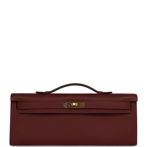 Hermes Kelly Cut Rouge H Epsom Gold Hardware
