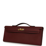 Hermes Kelly Cut Rouge H Epsom Gold Hardware - Thumbnail View 6
