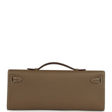 Hermes Kelly Cut Etoupe Swift Palladium Hardware - Thumbnail View 3