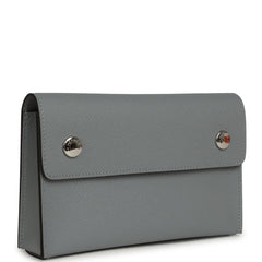 Hermes Hermesnap Wallet Gris Pantin Epsom Palladium Hardware
