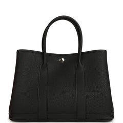 Hermes Garden Party 36 Black Negonda Palladium Hardware