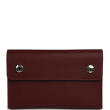 Hermes Hermesnap Wallet Rouge H Epsom Palladium Hardware - Thumbnail View 1