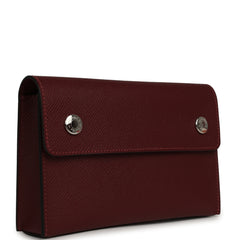 Hermes Hermesnap Wallet Rouge H Epsom Palladium Hardware