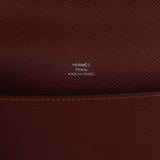 Hermes Hermesnap Wallet Rouge H Epsom Palladium Hardware - Thumbnail View 8
