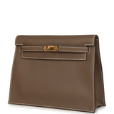 Hermes Kelly Danse Etoupe Evercolor Gold Hardware - Thumbnail View 5
