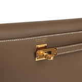Hermes Kelly Danse Etoupe Evercolor Gold Hardware - Thumbnail View 7