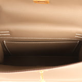 Hermes Kelly Danse Etoupe Evercolor Gold Hardware - Thumbnail View 9