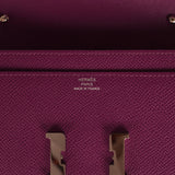 Pre-owned Hermes Constance Wallet To Go Anemone Epsom Palladium Hardware - Thumbnail View 7
