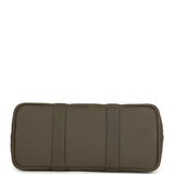 Hermes Garden Party 30 Vert Olive Toile Officier Canvas, Vert Loden Negonda Palladium Hardware - Thumbnail View 6