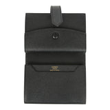 Hermes Bearn Mini Wallet Black Madame Gold Hardware - Thumbnail View 7