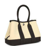 Hermes Garden Party Neo 23 Vanille Toile Officier Canvas and Bai Brun Negonda Palladium Hardware - Thumbnail View 2