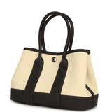 Hermes Garden Party Neo 23 Vanille Toile Officier Canvas and Bai Brun Negonda Palladium Hardware - Thumbnail View 5