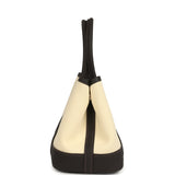 Hermes Garden Party Neo 23 Vanille Toile Officier Canvas and Bai Brun Negonda Palladium Hardware - Thumbnail View 3