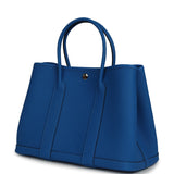 Hermes Garden Party 30 Bleu Hydra Negonda Palladium Hardware - Thumbnail View 5