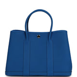 Hermes Garden Party 30 Bleu Hydra Negonda Palladium Hardware - Thumbnail View 4