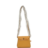 Hermes Herbag Zip 20 Mini Paille Toile Militaire Canvas, Vache Hunter Gold Hardware - Thumbnail View 7