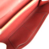 Pre-owned Hermes Kelly Wallet To Go Rouge H Ostrich Gold Hardware - Thumbnail View 10