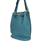 Pre-owned Hermes So Kelly 22 Blue Jean Togo Palladium Hardware - Thumbnail View 5