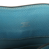 Pre-owned Hermes So Kelly 22 Blue Jean Togo Palladium Hardware - Thumbnail View 10
