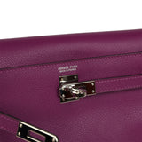 Pre-owned Hermes Kelly Danse Anemone Evercolor Palladium Hardware - Thumbnail View 7