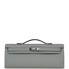 Hermes Kelly Cut Gris Pantin Swift Palladium Hardware
