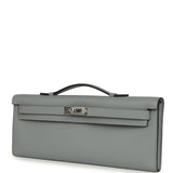 Hermes Kelly Cut Gris Pantin Swift Palladium Hardware - Thumbnail View 6