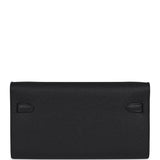 Hermes Kelly Wallet To Go Black Epsom Gold Hardware - Thumbnail View 3
