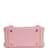 Hermes Mini Lindy II Rose Sakura Verso Clemence Palladium Hardware - Thumbnail View 6