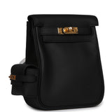 Hermes Mini Kelly Jump Backpack Black Swift Gold Hardware - Thumbnail View 2