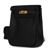 Hermes Mini Kelly Jump Backpack Black Swift Gold Hardware - Thumbnail View 6