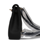 Hermes Mini Kelly Jump Backpack Black Swift Gold Hardware - Thumbnail View 5