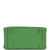 Hermes Mini Lindy II Vert Yucca Clemence Palladium Hardware - Thumbnail View 6