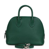 Hermes 1923 Bolide Mini Vert Vertigo Chevre Palladium Hardware - Thumbnail View 1