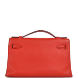 Pre-owned Hermes Kelly Pochette Capucine Swift Palladium Hardware - Thumbnail View 4