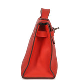Pre-owned Hermes Kelly Pochette Capucine Swift Palladium Hardware - Thumbnail View 3