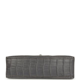 Pre-owned Hermes Kelly Pochette Gris Paris Matte Alligator Palladium Hardware - Thumbnail View 6