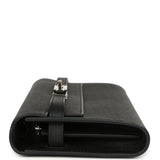 Pre-owned Hermes Kelly Wallet To Go Black Epsom Palladium Hardware - Thumbnail View 4