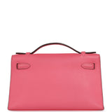 Pre-owned Hermes Kelly Pochette Rose Azalee Swift Gold Hardware - Thumbnail View 4