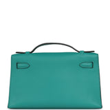 Hermes Kelly Pochette Vert Verone Swift Gold Hardware - Thumbnail View 4
