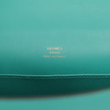 Hermes Kelly Pochette Vert Verone Swift Gold Hardware - Thumbnail View 7