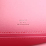Hermes Kelly Pochette Bubblegum Ostrich Boreal Palladium Hardware - Thumbnail View 7