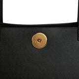 Hermes Tablier Sellier Black Vache Hunter, Swift, Ecru-Black Toile H Gold Hardware - Thumbnail View 6