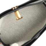 Hermes Tablier Sellier Black Vache Hunter, Swift, Ecru-Black Toile H Gold Hardware - Thumbnail View 9